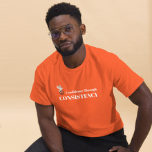 Load image into Gallery viewer, Unisex Confidence Through Consistency Tee
