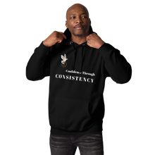 Load image into Gallery viewer, Unisex Confidence Through Consistency Hoodie
