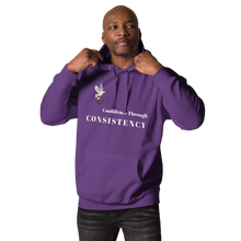 Load image into Gallery viewer, Unisex Confidence Through Consistency Hoodie
